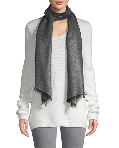 metallic fabric scarf|black metallic scarf.